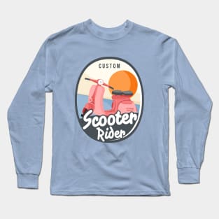 Custom Scooter Rider Long Sleeve T-Shirt